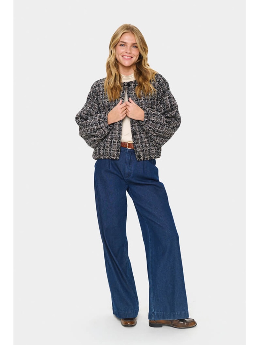 New Saint-Tropez Tweed Bomber size medium